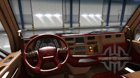 O luxo do interior Peterbilt 579 para American Truck Simulator