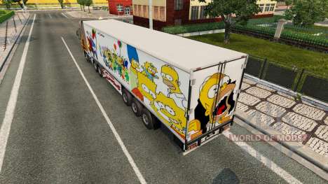 Simpsons pele para um trailer para Euro Truck Simulator 2