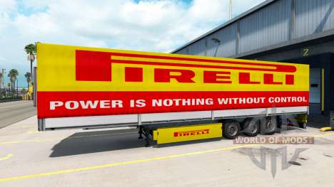 Pirelli pele para um trailer para American Truck Simulator