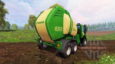 Mercedes-Benz Unimog [Krone round baler] para Farming Simulator 2015