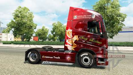 Natal pele para a Volvo caminhões para Euro Truck Simulator 2