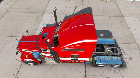Pele Vermelha no caminhão Kenworth W900 para American Truck Simulator