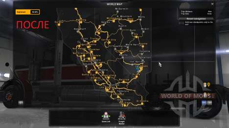 Novas cidades na Califórnia e em Nevada para American Truck Simulator