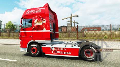 Pele Coca-Cola no caminhão DAF para Euro Truck Simulator 2
