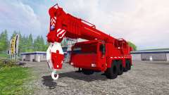 Liebherr LTM 1090 Sapeur Pompiers v1.2 para Farming Simulator 2015
