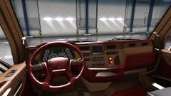 O luxo do interior Peterbilt 579 para American Truck Simulator