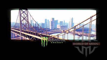 Monster Energy no telas de carregamento para American Truck Simulator