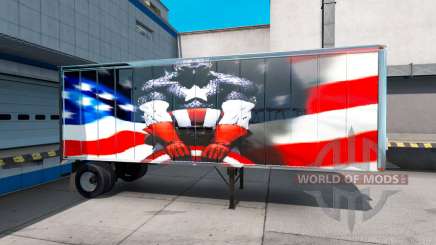 A pele do Super-Herói no semi-reboque para American Truck Simulator