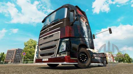Pele Metallica para a Volvo caminhões para Euro Truck Simulator 2