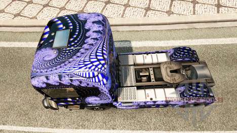 Azul Escada pele para o Scania truck para Euro Truck Simulator 2