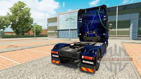 Pele Azul de Fumaça no trator Scania para Euro Truck Simulator 2
