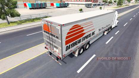 Pele Alvorada Express no trailer para American Truck Simulator