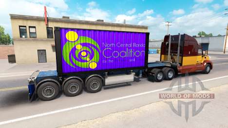 Semi-Reboque Norte Da Flórida Central Da Coligaç para American Truck Simulator