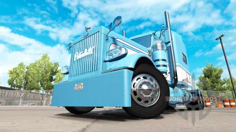Pele a Luz Azul-Branco para o caminhão Peterbilt para American Truck Simulator
