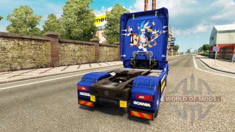 Looney Tunes pele para o Scania truck para Euro Truck Simulator 2