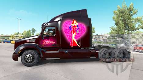 Pele Roger Rabbit Jessica no Peterbilt trator para American Truck Simulator