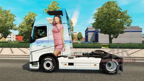 Miranda Kerr pele para a Volvo caminhões para Euro Truck Simulator 2