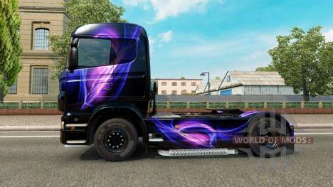O Preto e o Roxo da pele para Scania truck para Euro Truck Simulator 2
