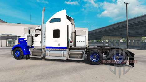 Pele Azul Spike no caminhão Kenworth W900 para American Truck Simulator