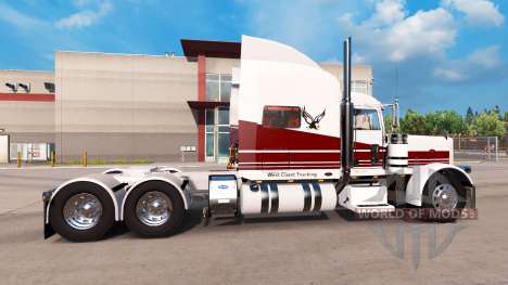 Costa oeste da pele para o caminhão Peterbilt 38 para American Truck Simulator
