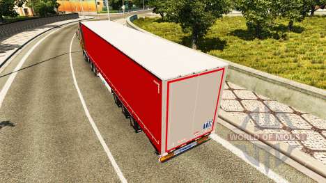 Reboque Krone cortina para Euro Truck Simulator 2