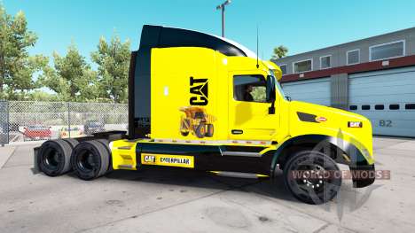A Caterpillar pele para o caminhão Peterbilt para American Truck Simulator