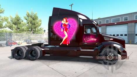 Pele Roger Rabbit Jessica no Peterbilt trator para American Truck Simulator