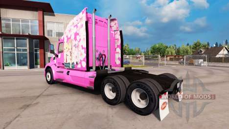 Sakura pele para o caminhão Peterbilt para American Truck Simulator