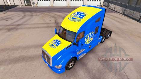 Pele Golden State Warriors no trator Kenworth para American Truck Simulator