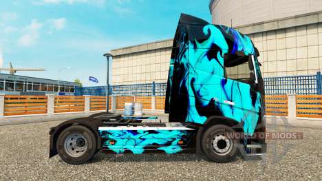 Pele de Fumaça Verde para a Volvo caminhões para Euro Truck Simulator 2