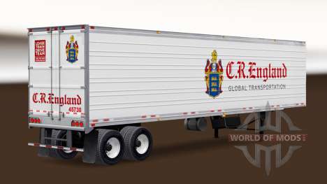 O logos de empresas reais no reboques para American Truck Simulator