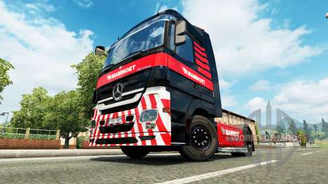A Mammoet pele para o caminhão Mercedes-Benz para Euro Truck Simulator 2