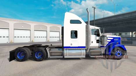 Pele Azul Spike no caminhão Kenworth W900 para American Truck Simulator