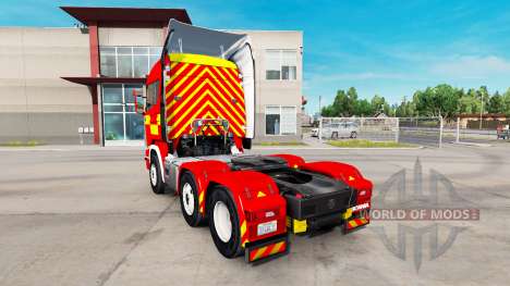 Para a pele do Fogo Caminhão trator Scania R730 para American Truck Simulator