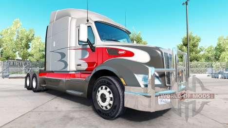 Cromado pára-choques na Peterbilt 579 para American Truck Simulator