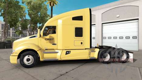 Pele CRST no caminhão Kenworth para American Truck Simulator