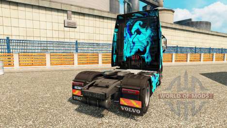 Pele de Fumaça Verde para a Volvo caminhões para Euro Truck Simulator 2