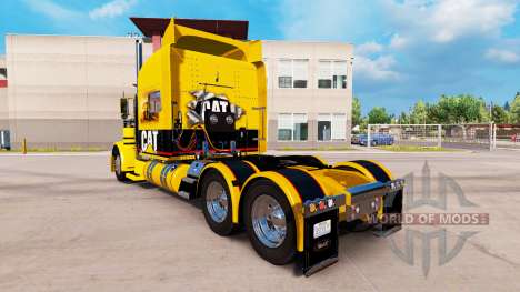 GATO de pele para o caminhão Peterbilt 389 para American Truck Simulator