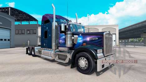 Pele Estrela cadente no caminhão Kenworth W900 para American Truck Simulator