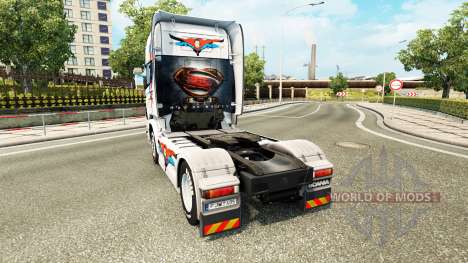 Uma capa do Superman para Scania truck para Euro Truck Simulator 2