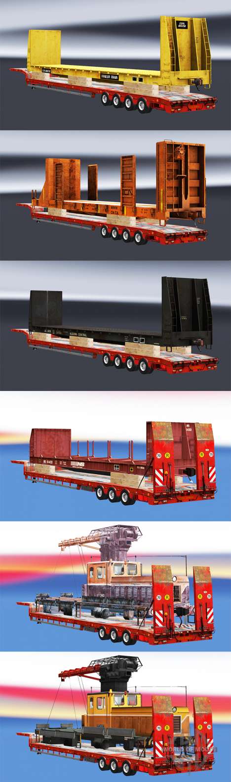 Semi zeleznodoroznyj com composições v1.1 para Euro Truck Simulator 2