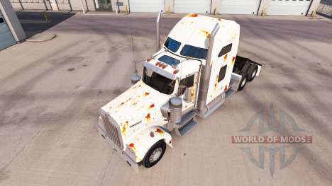 Pele Enferrujado no caminhão Kenworth W900 para American Truck Simulator