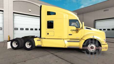 Pele CRST no caminhão Kenworth para American Truck Simulator