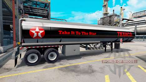 Os logotipos são empresas de combustíveis em reb para American Truck Simulator