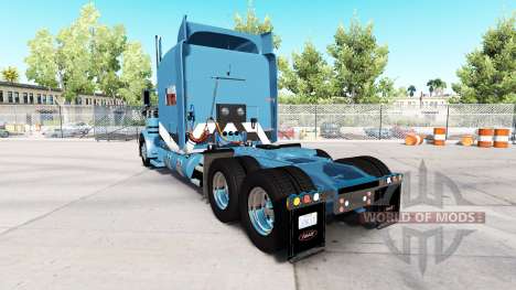 2Tone pele para o caminhão Peterbilt 389 para American Truck Simulator