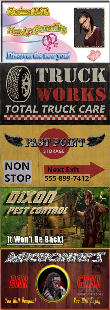 Publicidade em outdoors para American Truck Simulator