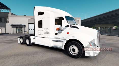 A pele na Madrugada de caminhões e Peterbilt Ken para American Truck Simulator