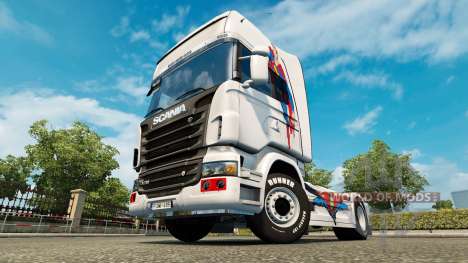 Uma capa do Superman para Scania truck para Euro Truck Simulator 2