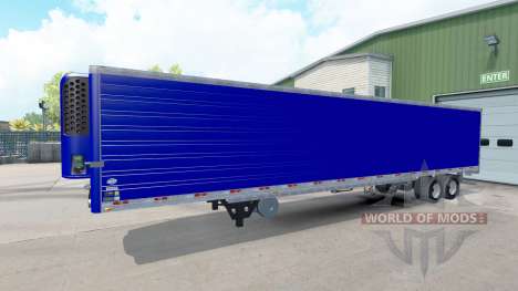 Azul refrigerado semi-reboque para American Truck Simulator