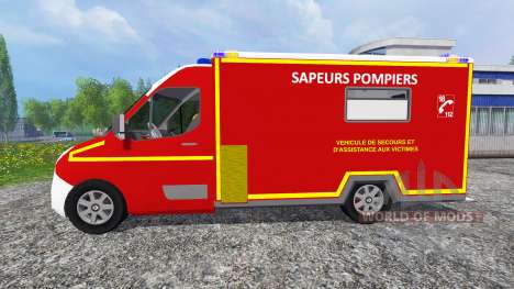Renault Master 2016 [sapeurs-pompiers] para Farming Simulator 2015